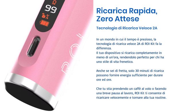 roi da one sigaretta elettronica con ricarica completa 60 minuti