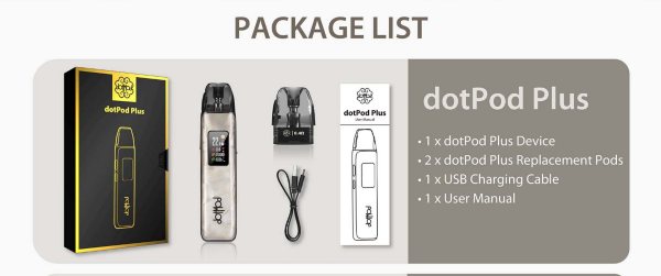 dotPod Plus dotmod kit contenuto della confezione
