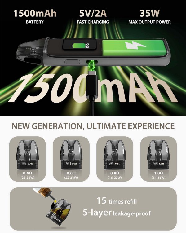 dotPod Plus dotmod sigaretta elettronica con batteria integrata 1500 mah