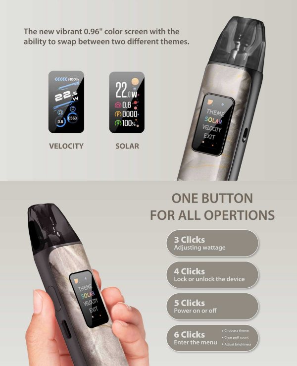 dotPod Plus dotmod sigaretta elettronica con display e tasto multifunzione
