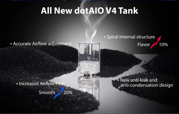 dotapollo dotmod sigaretta elettronica con atomizzatore dotaio V4 tank