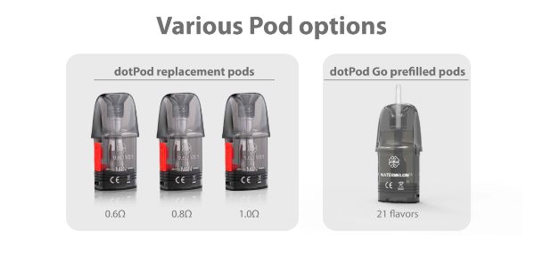 dotpod go dotmod sigaretta elettronica ricaricabile compatibile con cartucce dotpod