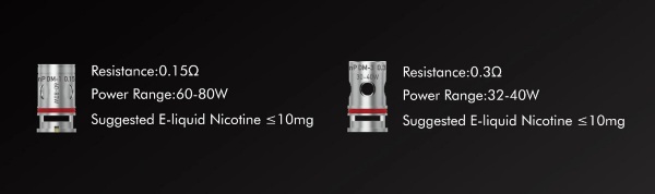 dnp coil resistances compatible with mvp 220w dovpo kit