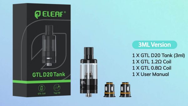 d20 pod tank eleaf contenuto della confezione