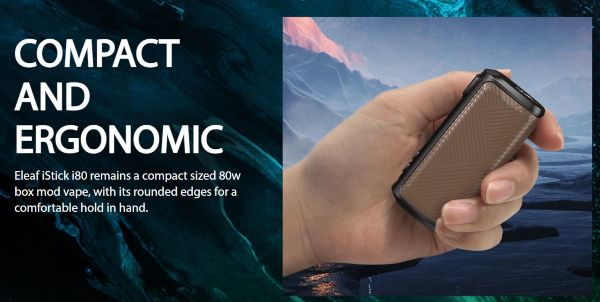 istick i80 eleaf box mod real dimensions