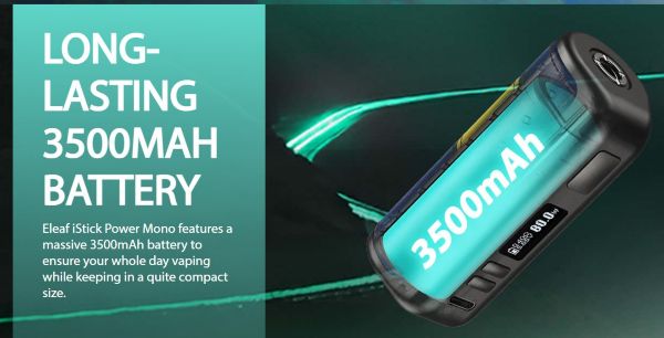 eleaf istick power mono box mod batteria integrata 3500 mah
