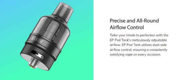 ep pod tank eleaf atomizzatore con tiro regolabile