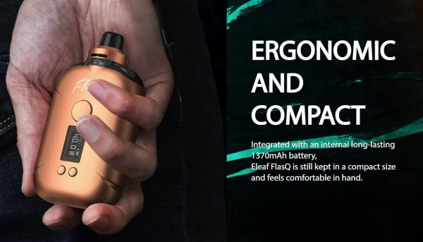 flasq kit eleaf compact and ergonomic electronic cigarette