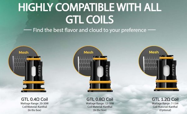 gtl coil resistenze compatibili con kit istick power mono eleaf
