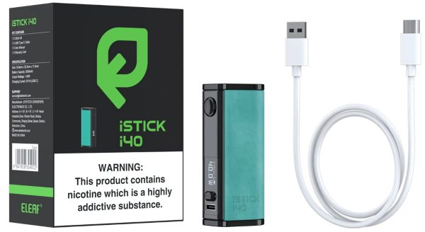 iStick i40 box mod eleaf package contents
