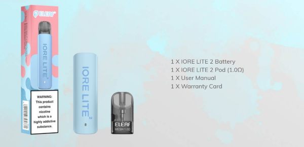 iore lite 2 eleaf kit package contents