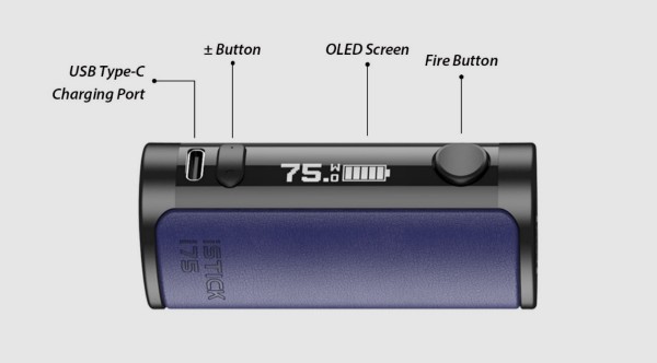 istick i75 eleaf componenti box mod