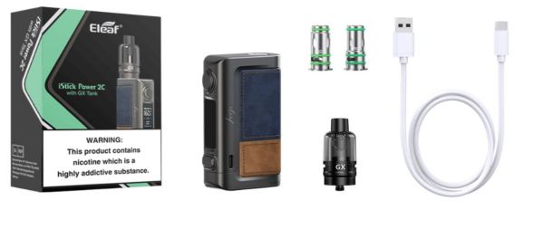 istick power 2c kit eleaf package contents