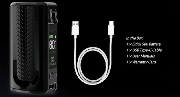 istick s 80 box mod eleaf contenuto della confezione