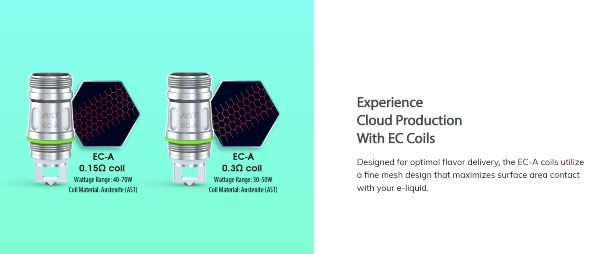 melo 6 atomizzatore compatibile con tutte le resistenze EC coil eleaf