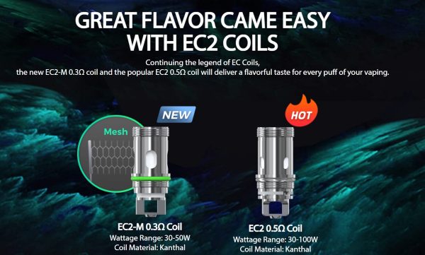 melo c atomizzatore eleaf compatibile con resistenze ec2 coil