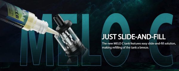 melo c atomizzatore eleaf con ricarica dall'alto
