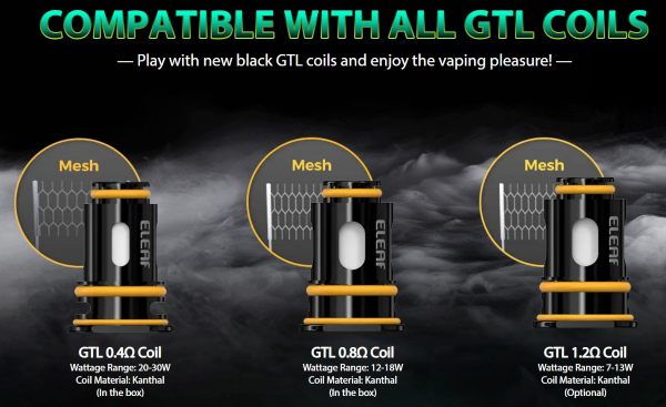 GTL coils compatible with flasq kit eleaf