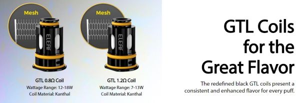 GTL coils compatible with iStick i40 kit by Eleaf