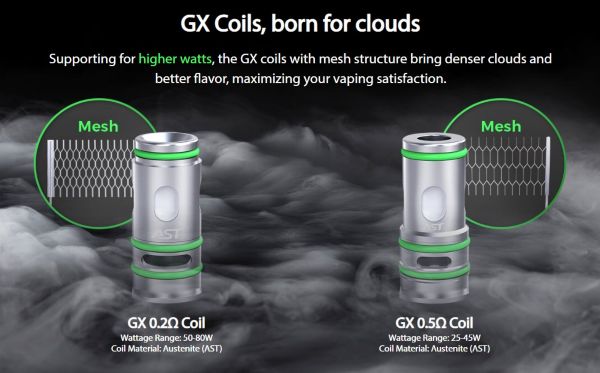 gx coil resistances compatible with istick power 2c eleaf kit