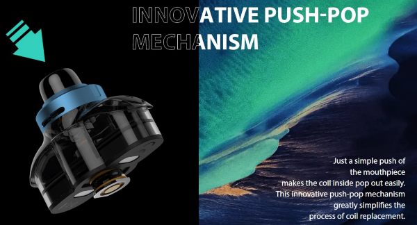 Push POP system Flasq Eleaf pod cartridge