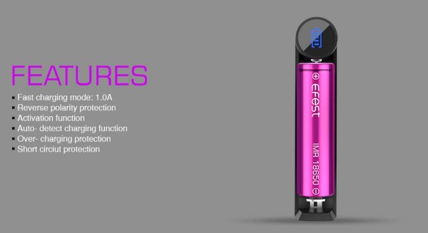 slim k1 efest caricabatterie 20700