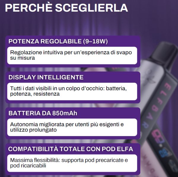 elfa master elfbar sigaretta elettronica perché sceglierla
