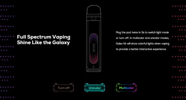 freemax galex kit with colorful light-up panel