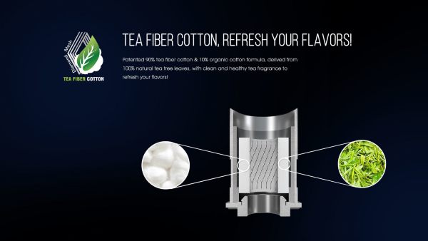 gemm freemax atomizzatore usa e getta con materiale assorbente in fibra di the e cotone