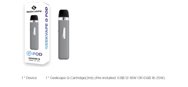 Sonder Q Pod Kit E-Zigarette Komplettset von GeekVape - Dann lieber dampfen