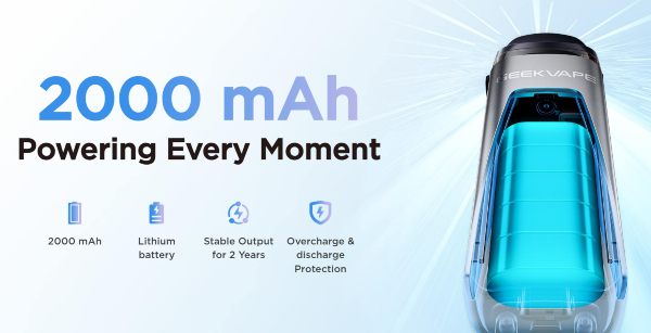 digi max geekvape sigaretta elettronica con batteria integrata 2000 mah