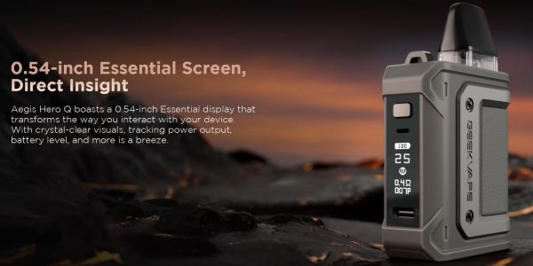 geekvape aegis hero q sigaretta elettronica con display oled 0.54 pollici