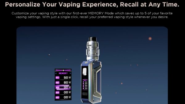 geekvape aegis legend 3 sigaretta elettronica con modalità di svapo memory