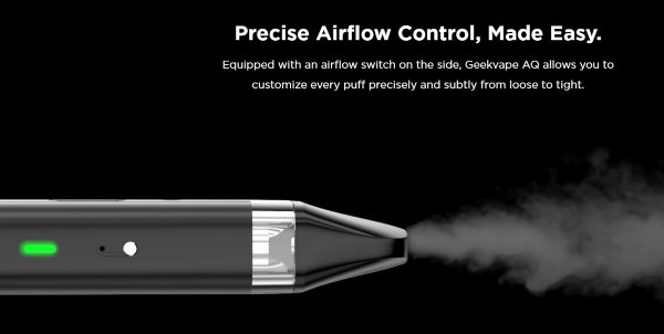 geekvape aegis q e-cigarette compatible with airflow adjustment