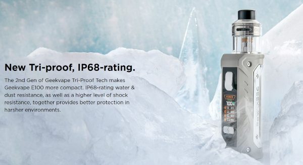 geekvape e100 aegis eteno kit with ip68 protection rating