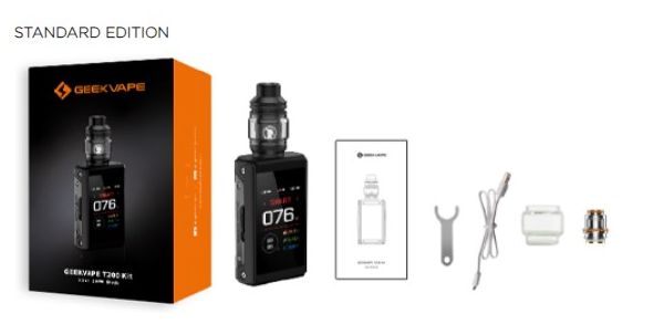 geekvape t200 aegis touch package contents