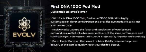 geekvape z100c pod mod with DNA circuit