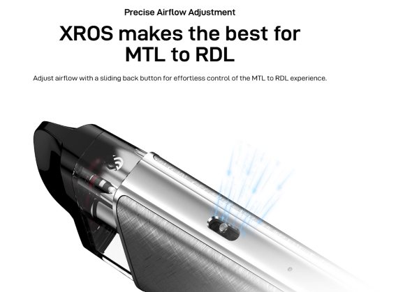 xros 5 vaporesso sigaretta elettronica con ariosità del tiro regolabile