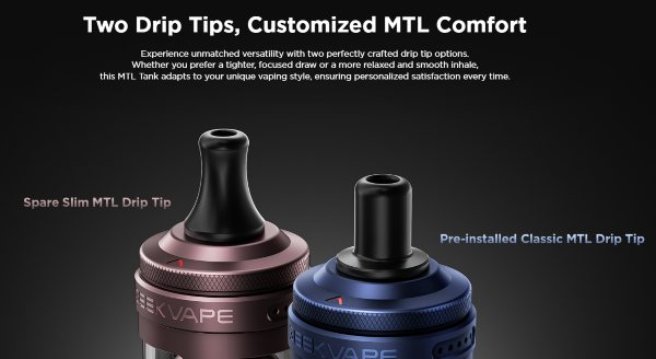 z nano mtl geekvape atomizzatore con doppio drip tip 510