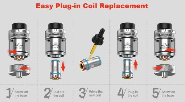 hellvape hellbeast 2 atomizer how to change the coil