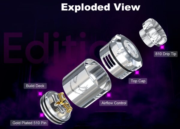 dead rabbit 3 RDA j joker edition hellvape componenti atomizzatore