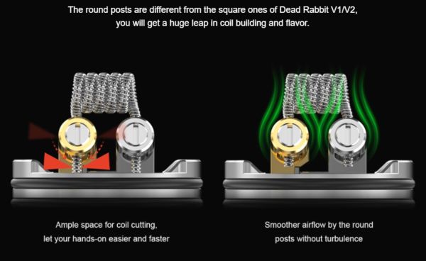 dead rabbit 3 rda Hellvape dripper rigenerabile 24 mm
