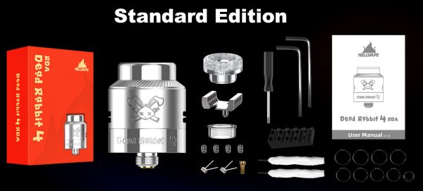 dead rabbit 4 rda hellvape contenuto della confezione