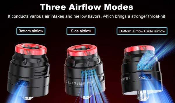 dead rabbit pro rda hellvape atomizzatore rigenerabile con doppia regolazione aria