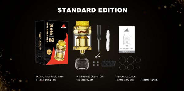 dead rabbit solo 2 rta hellvape contenuto della confezione