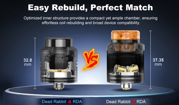 differenze tra atomizzatore dead rabbit 4 rda e dead rabbit 3 rda di hellvape
