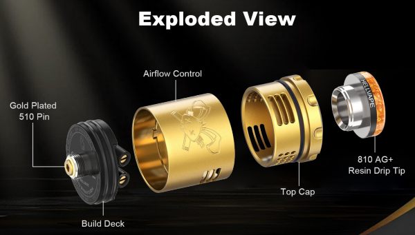 hellvape Dead Rabbit 3 RDA 6 anniversario componenti atomizzatore