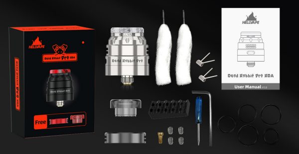 hellvape dead rabbit pro rda contenuto della confezione