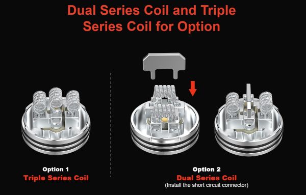 seri RDA hellvape atomizzatore triple coil
