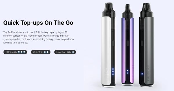 innokin arcfire electronic cigarette with 750mah built-in battery